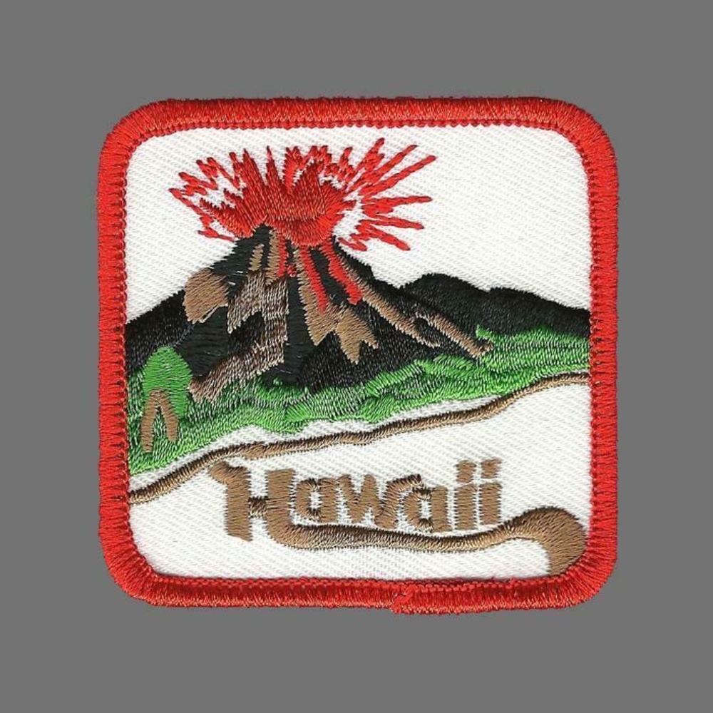 Hawaii Volcano Patch Iron On Hawaiian Islands